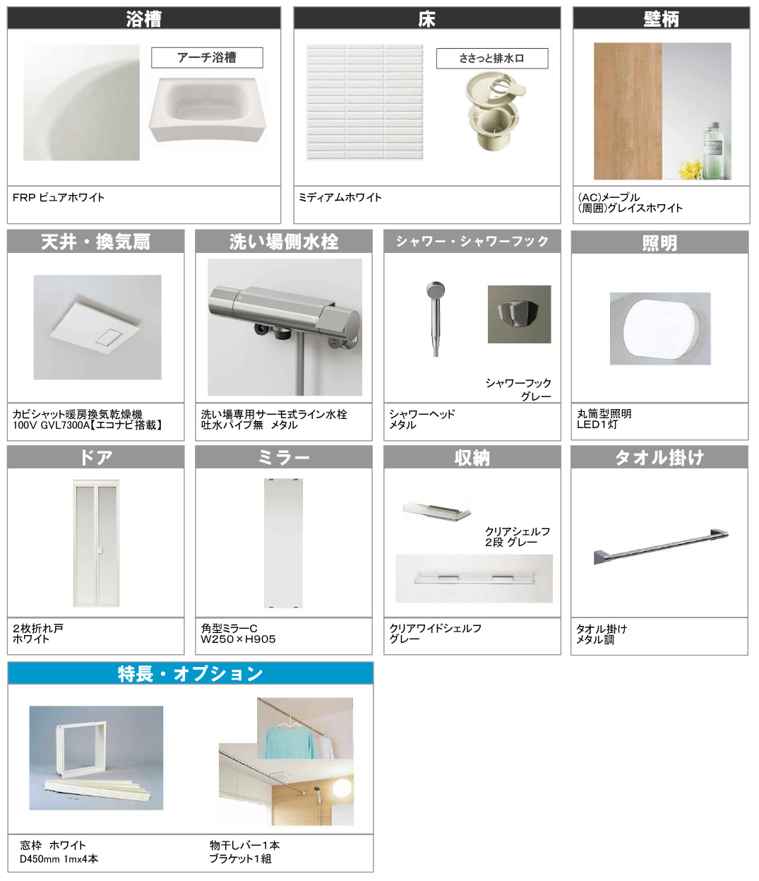 ユニットバス AWバス UWⅡシリーズ